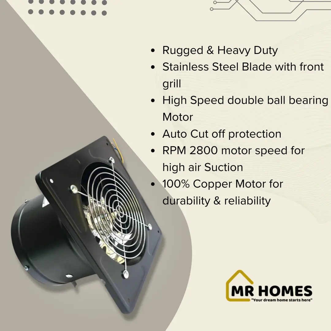 Buy Tornado Stainless Steel Exhaust Fan Online – MR Homes
